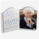 Heaven In Our Home Personalized Memorial Photo Plaque - 23584