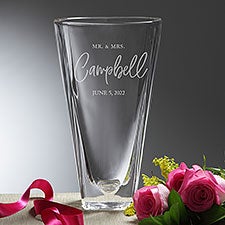 Personalized Wedding Vase - Classic Elegance - 23593