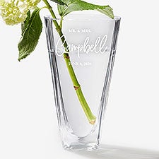 Personalized Wedding Vase - Classic Elegance - 23593
