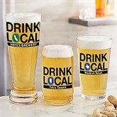 Personalized Drink Local Beer Glasses - 23597