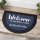Welcome to Our Perfect Chaos Personalized Half Round Doormat - 23613