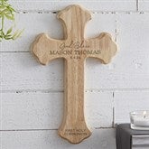 First Communion Personalized Wood Cross - 23628