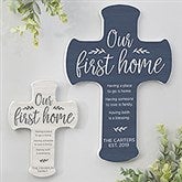 Our First Home Personalized Wall Cross - 23631