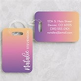 Personalized Luggage Tags - Ombre Name - 23642