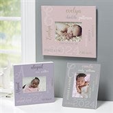 Modern All About Baby Girl Personalized Picture Frames - 23643