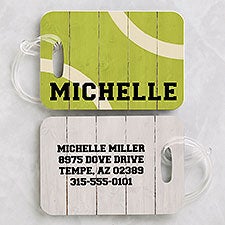Tennis Personalized Luggage Tags - 2 Pc Set  - 23674