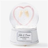 Personalized Musical Light Up Snow Globe Wedding Gift - 23677