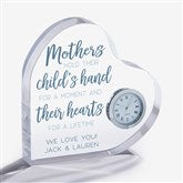 Personalized Heart Shaped Clock Gift for Mom - 23685