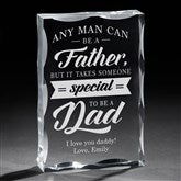 Any Man Can Be A Father... Custom Engraved Keepsake for Dad - 23689