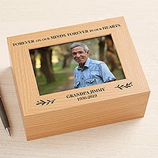 Your Life Gave Us Memories Engraved Memorial Photo Keepsake Box - 23694