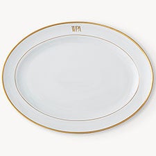 Pickard Signature Gold Monogrammed Platter - 23706D