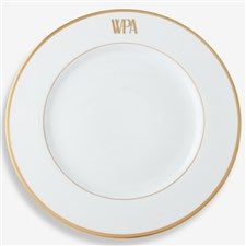 Pickard Signature Gold Monogrammed Charger Plate - 23708D