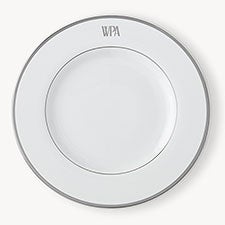 Pickard Signature Platinum Monogrammed Salad Plate - 23710D