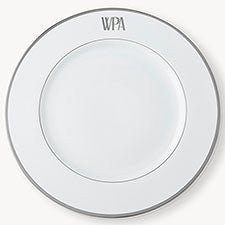 Pickard Signature Platinum Monogrammed Charger Plate - 23719D