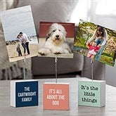 Expressions Personalized Photo Clip Holder Block - 23725