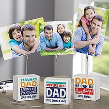Personalized Photo Clip Holder - Thanks Dad, I Turned Out Awesome! - 23728
