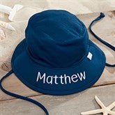 Custom Embroidered Navy Baby & Toddler Swim & Sun Hat by i play. - 23737