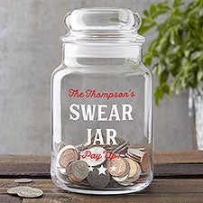 Personalized Glass Swear Jar - 23744