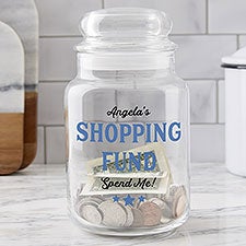 Shopping Fund Personalized Money Jar - 23745