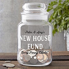 Personalized New House Fund Money Jar - 23748