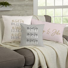 The Best Day Personalized Throw Pillows - 23755