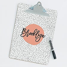 Personalized Clipboards - Modern Polka Dots - 23774