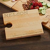 Custom Puzzle Piece Cutting Board - Family Connection - 23796