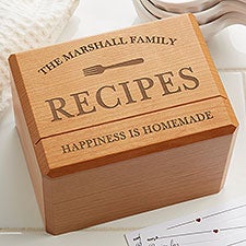 Family Market Personalized Recipe Box - 23812