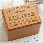 Family Market Personalized Recipe Box - 23812