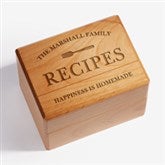 Family Market Personalized Recipe Box - 23812