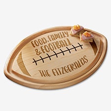 Personalized Football Shaped Cutting Board - Football Gifts - 23816