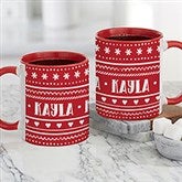 Nordic Noel Personalized Coffee Mugs - 23823