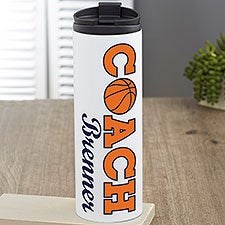 Sports Coach Personalized Travel Tumbler - 23840