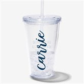 Scripty Style Personalized Acrylic Insulated Tumblers - 23846