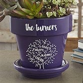Personalized Flower Pots - Family Tree of Life - 23888
