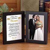 Personalized Wedding Bi-Fold Picture Frames - Loving Promise Poem - 2389
