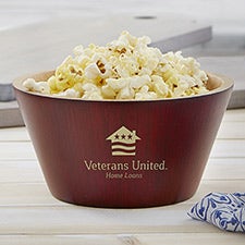 VU Small Red Bamboo Bowl  - 23933