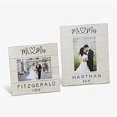 Infinite Love Personalized Wedding Shiplap Picture Frame - 24003