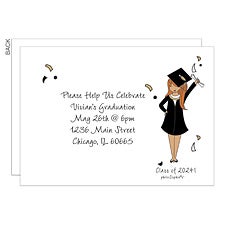 Grad Girl Personalized Party Invitation by philoSophies - 24046