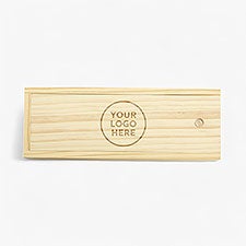 Personalized Logo Wood Wine Box  - 24050