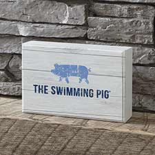 Personalized Logo Rectangle Shelf Block - 24073