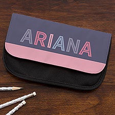 Girls Colorful Name Personalized Pencil Case - 24140