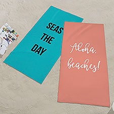 Personalized Beach Towels - Add Any Text - 24160