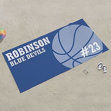 Basketball Personalized Beach Towel - 24162