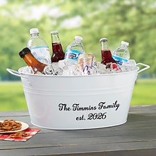 Personalized Beverage Tub - Family Name - 24165