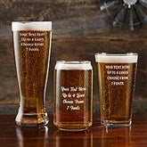 Personalized Beer Glasses - Add Any Text - 24174