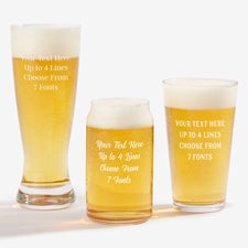 Personalized Beer Glasses - Add Any Text - 24174