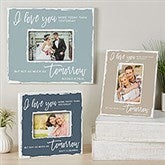 I Love You More Today Than Yesterday Personalized Box Picture Frame - 24228