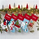 Modern Characters Personalized Christmas Stockings - 24241