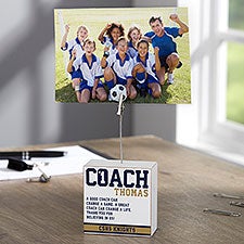 #1 Coach Personalized Photo Clip Holder Block - 24266